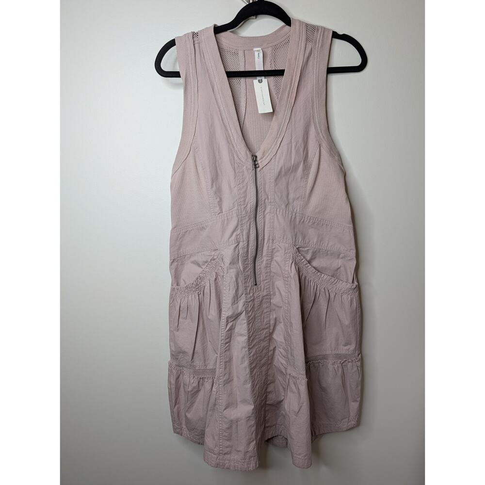 Anthropologie Daily Practice Trek Utility Mini Dress Muted Rose Size S New - Picture 5 of 14